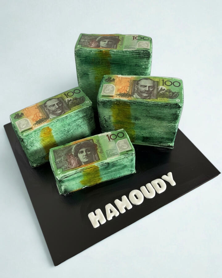 Money Stack Cake