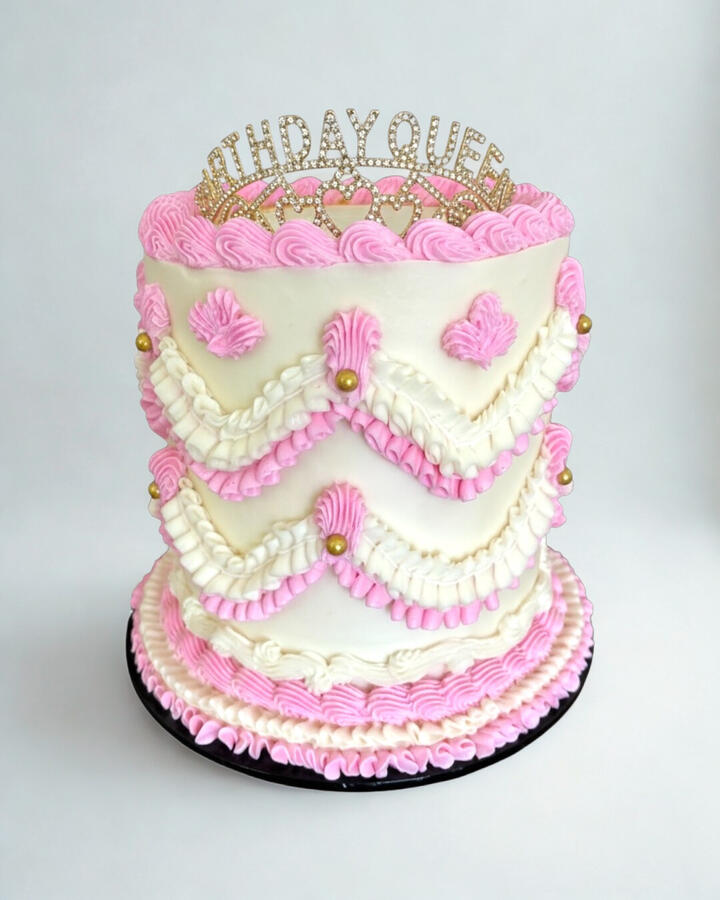 Birthday Queen Vintage Cake Birthday Queen Vintage Cake